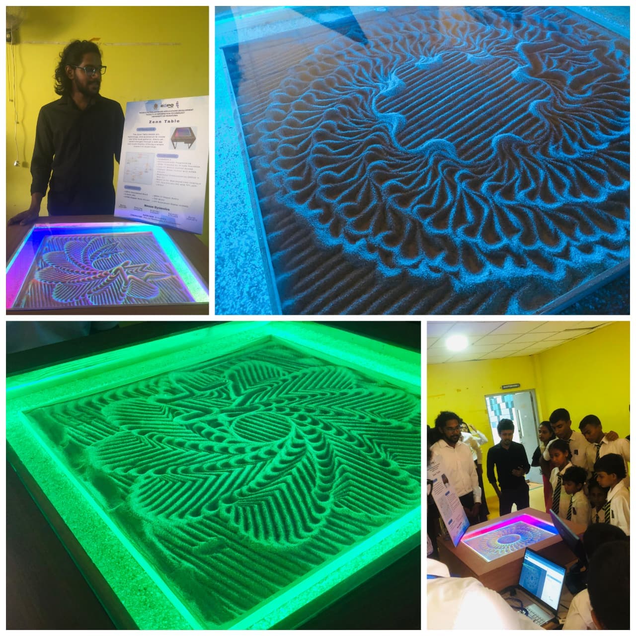 SandPlotter Smart Coffee Table exhibition showcase and live demonstration